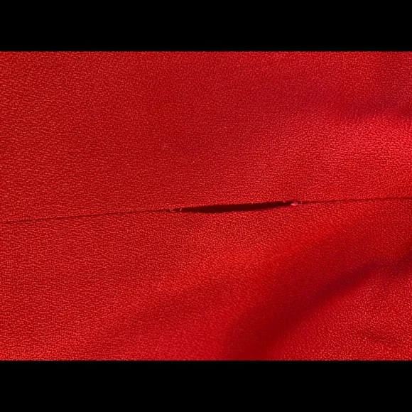 Vintage Evan Picone Red Button Up Blazer Dress Size 6 - Picture 12 of 16